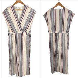 Anthropologie Dolan Millie Striped Jumpsuit Medium